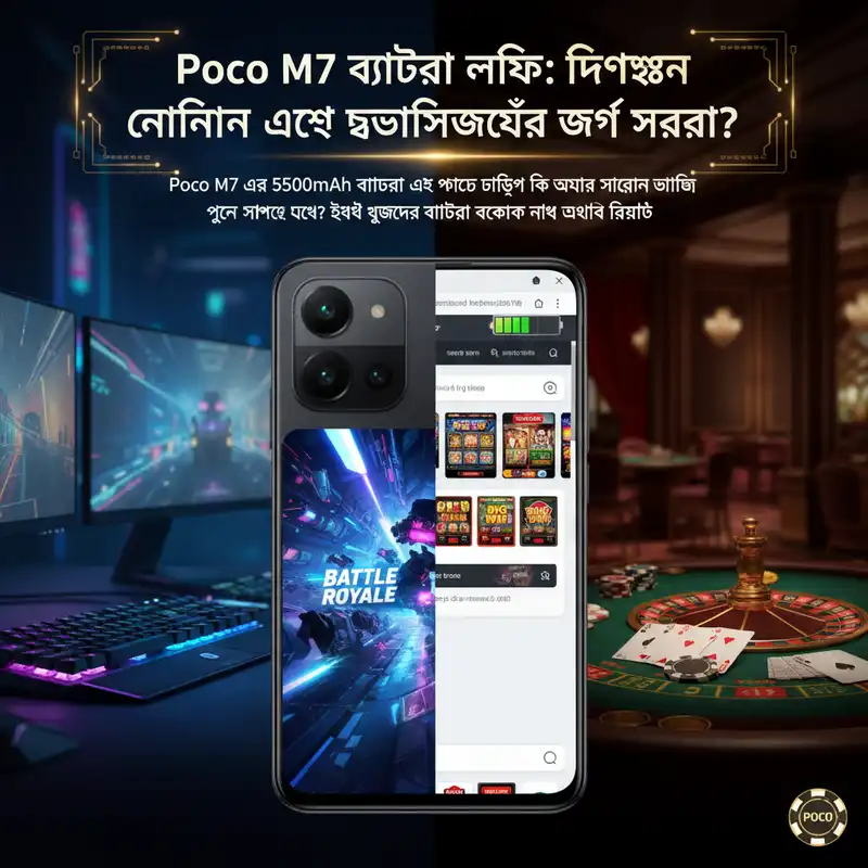 Poco M7 ব্যাটারি লাইফ এবং চার্জিং পারফরম্যান্স
