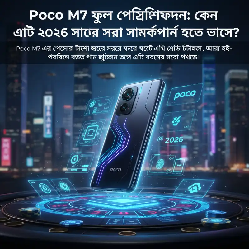 Poco M7 ফুল স্পেসিফিকেশন এবং ডিজাইন রিভিউ